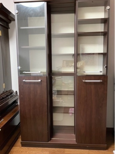 【中古】スライド式　本棚