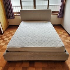【無料】ダブルベッド＋マットレス