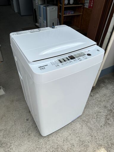 【動作保証あり】Hisense ハイセンス 2023年 HW-55E2W 5.5kg 洗濯機【管理KRS667】