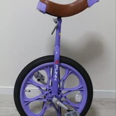 【取引中】一輪車　18インチ　パープル　キッズ