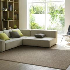 日本製　スミノエ　ラグ　ブラウンの画像