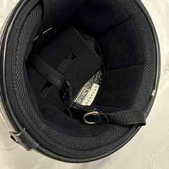バイク用　ヘルメット　黒色　Aの画像
