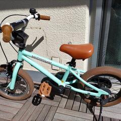【Wynn】自転車 14インチ ミントグリーン【子ども用】