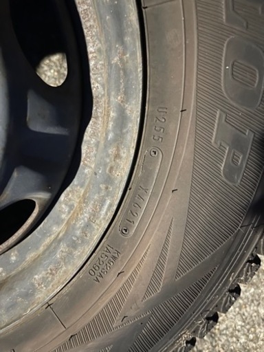 2021年製　ダンロップ　195/80R15  冬タイヤ　キャラバンバン用スタッドレスタイヤ　ホイールセット　　
