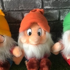 ディズニー　白雪姫　7人の小人　ぬいぐるみ　サンアンドスター　アンティークの画像
