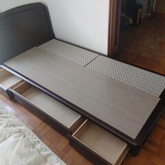 倶知安 - フランスベッド SGL シングルベッドフレーム 引き...