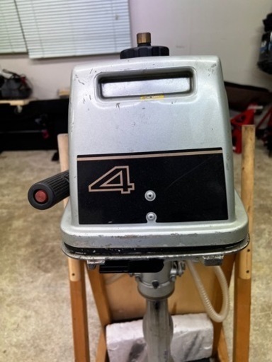 スズキ2スト船外機、DT4(自作スタンド付き)