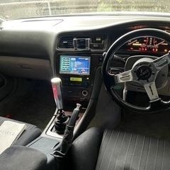 平成11年式 トヨタ マークⅡ GX100 5MT載せ換え公認 タイベル交換済み 車高調 社外アーム レカロシート エアコンOK  の画像