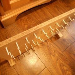 更に値下げ!!!木製フックボードの画像