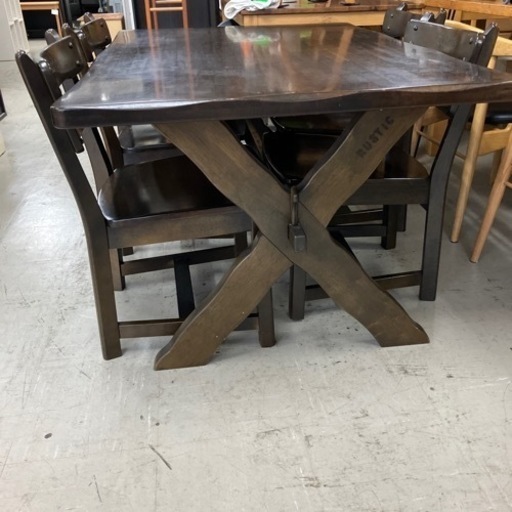 I2406-244 カリモク ダイニングテーブルセット イス4脚 バラ売り 天板