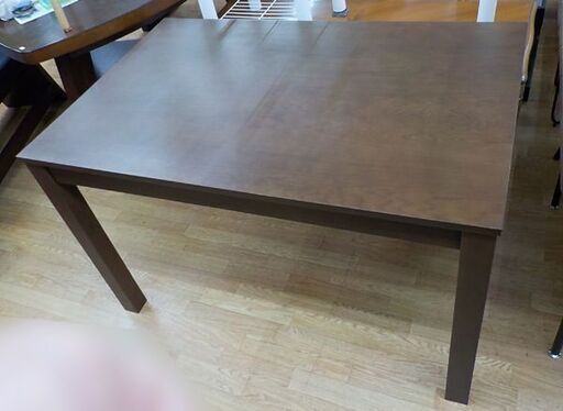 ダイニングセット テーブル幅115㎝ チェア2脚 ブラウン 座面グリーン 食卓セット 2人掛け～4人掛けサイズ　西岡店 