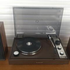 昭和レトロ卓上ステレオ電蓄  [未使用]