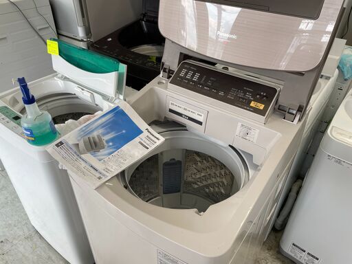 洗濯機の分解クリーニング行っています！配送設置込み2018年製パナソニック10K洗濯機DDモーター分解クリーニング済み