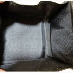 オーストリッチ　コインケース　小銭入れ　OP.026　ブラック　ショートウォレット　コンパクトウォレットの画像