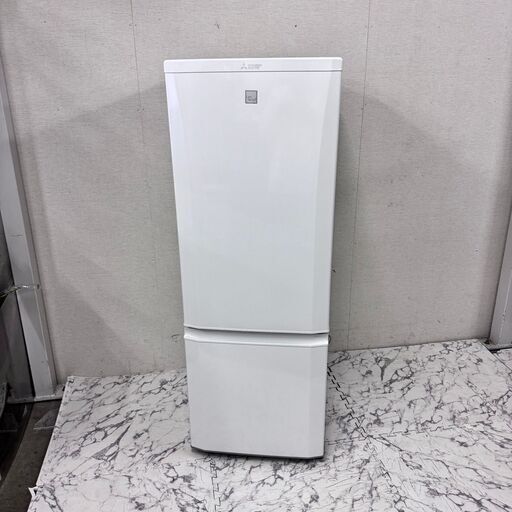 W 18142  MISTUBISHI 一人暮らし2D冷蔵庫 2018年製 168L ◆大阪市内・東大阪市他 6,000円以上ご購入で無料配達いたします！◆ ※京都・高槻・枚方方面◆神戸・西宮・尼崎方面◆生駒方面、大阪南部方面　それぞれ条件付き無料配送あり！