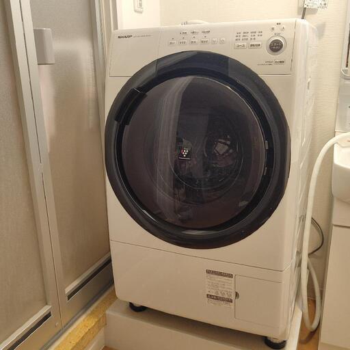 シャープ ドラム式洗濯乾燥機  ES-S7F-WR プラズマクラスター
