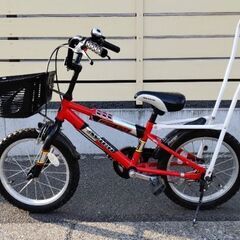 自転車 AVIGO 16インチ レッド