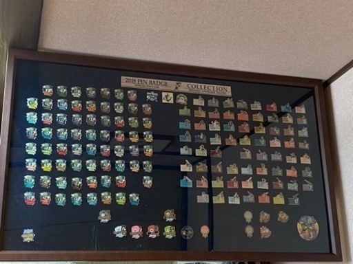 お値下げ!!日本ハムファイターズピンバッジコレクション2018 フレーム付き