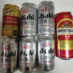 お話中 缶ビール