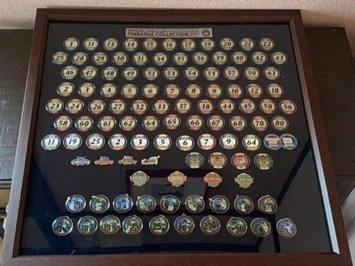 お値下げ!!日本ハムファイターズ ピンバッジコレクション フレーム付き 2017