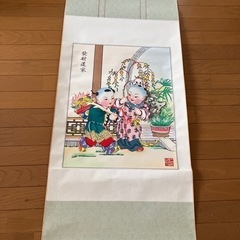 天津楊柳青画社掛け軸