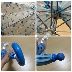 傘（40センチ）と光る長靴（サイズ18）の画像