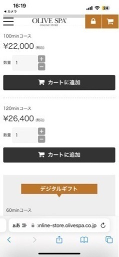 オリーブスパ　トリートメントチケット　エステ