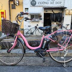 電動自転車 ヤマハ 26インチ バッテリー 8.9ah 充電器 カゴ カギ