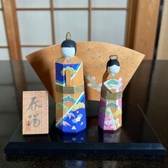 一刀彫　雛人形