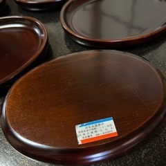 
溜め塗り　漆の銘々皿の画像