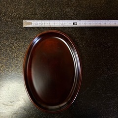 
溜め塗り　漆の銘々皿の画像