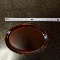 
溜め塗り　漆の銘々皿の画像