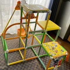 【子供玩具】アンパンマンジャングルジム＋ブランコの画像