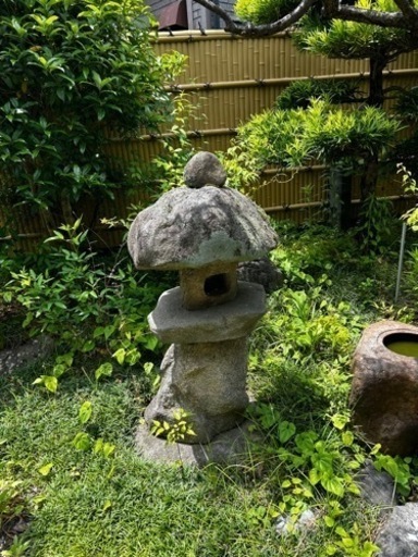 つくばいと灯篭のセット