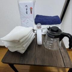 タオル（未使用含む）雑巾／ウエス　ガラスポット　包丁研ぎ