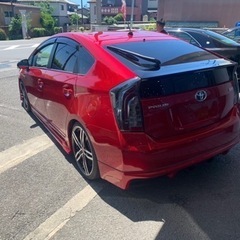 プリウス30後期　MAZDAカラー　オールペン車両