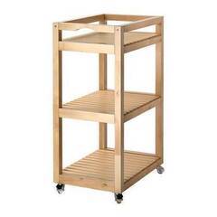 IKEA MOLGER ワゴン バーチの画像