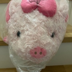 [最終処分価格]　ピンク　ビッグ豚さん　　　　ぬいぐるみ　(新品美品)