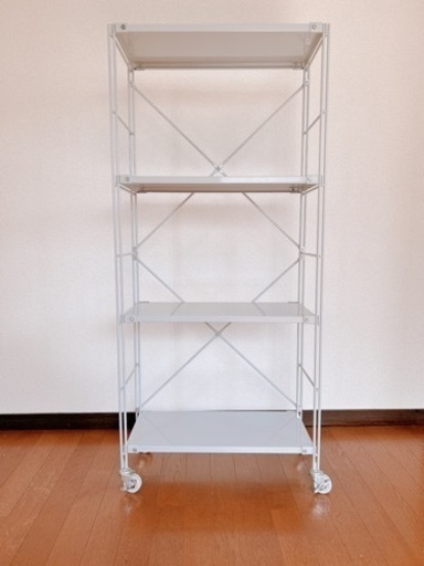 ★美品！無印良品 スチールユニットシェルフ  中 オプションパーツ込み