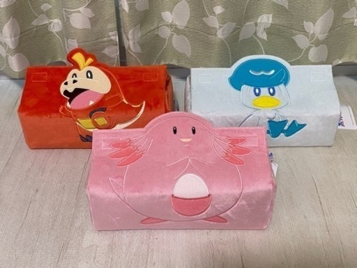 ポケモン　新品タグ付き　箱ティッシュカバー 3点