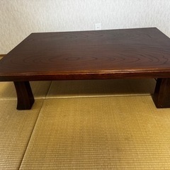 無償‼️和風　日本製　和家具　木製ローテーブルの画像
