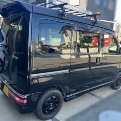 最終値引きアトレーワゴン　ターボ　ブラック　キャリア　MLJ13インチ　車検2年つき！の画像