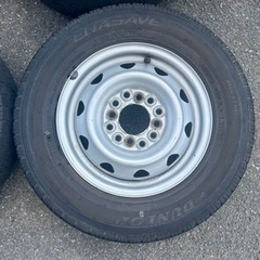 軽トラ 軽バン 車検用タイヤ 145/12 LTタイヤホイールの画像