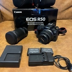 一眼レフ ミラーレス　Canon EOS R50・ダブルズームキ...