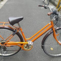 外装6段変速 26インチ自転車 LEDオートライト