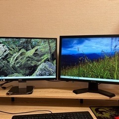 dellパソコンモニター2台