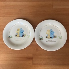 ムーミン　絵皿　2枚セット　直径16.3cm
