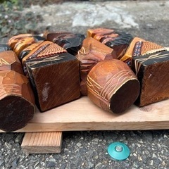 木彫り人形4体セット　インテリア雑貨/小物 置物、オブジェの画像