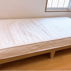 美品のシングルベッドです。家具 ベッド シングルベッドの画像