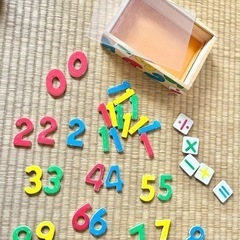 数字・アルファベット　知育マグネット　知育玩具　教材の画像